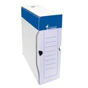Arhivska škatla, A4, 100 mm, kartonska, VICTORIA OFFICE, bela