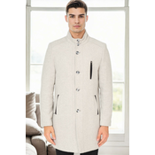 PLT8386 DEWBERRY MENS COAT-PATTERNED LIGHT GREY-2