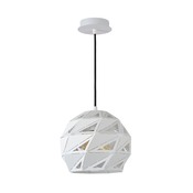 LUCIDE 21415/25/31 | Malunga Lucide visilice svjetiljka s mogućnošću skraćivanja kabla 1x E27 bijelo, zlatno