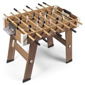 Drveni stol za nogomet Click&Goal Soccer Table Smoby sklopiv, sastavlja se u samo 10 minuta s 2 loptice od 8 godina