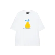 Pull&Bear Majica YELLOW LEMON modra/rumena/bela