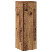 Vidaxl Stojalo za rastline starinski les 33x33x100 cm inž. les