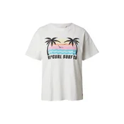 RIP CURL Majica MALIBU  azur / svetlo roza / črna / bela