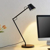 Namizna svetilka Lucande LED Tarris, višina 46 cm, črna - Študija/pisarna - Sodobni - črna mat barva - Kovina