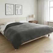 vidaXL Težka odeja Antracit 200 x 200 cm 9 kg 100% Bombaž 205T