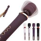 AV Wand masažer i vibrator za G tacku CRNI