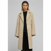 Womens Oversized Long Wet Sand Coat