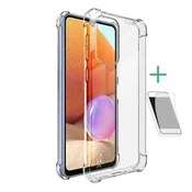 IMAK silikonska futrola za telefon (otporna na udarce, s zracnim jastucicima na kutovima + zaštitnik ekrana) PROZIRNA GP-111940
