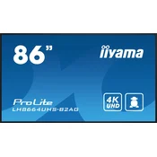 86 iiyama LH8664UHS-B2AG:IPS,4K,24/7, Android