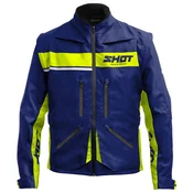 Motociklistička jakna Shot Contact Assault 2.0 plavo-fluo žuta