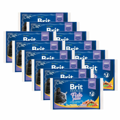 Vrečke BRIT Premium Cat Fish Plate 12x(4x100 g)