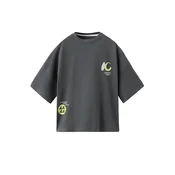 MANGO KIDS Majica COASTAL svetlo rumena / antracit