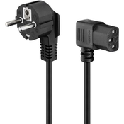 Goobay Priključni kabel IEC  Goobay,[varnostni vtič - IEC vtičnica C13], črne barve, 1,5 m, 9604