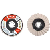 EXTOL Filcani polirajući disk, kosi lamel, promjer 125 x 12 mm 8803387