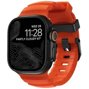 Pašček Nomad Rocky Point pašček črno/magma - Apple Watch 49/45/44/42mm (NM014865858)