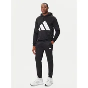 adidas Trenirka Big Logo French Terry JX5551 Črna Regular Fit