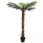 vidaXL Umjetno Cocuspalm drvo Zelena 70 x 18 x 140 cm Tkanina i bambus