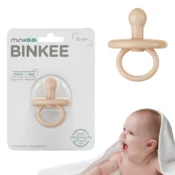 shumee Silikonska dinamična pomirjujoča duda bež barve 1 kos. MinikOiOi 0 m+
