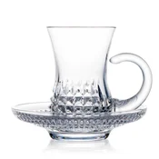 Skodelica za kavo Rogaška s podstavkom - Diamond - Set 2 kos