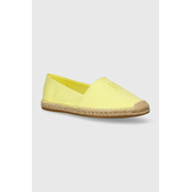 Espadrile Tommy Hilfiger EMBROIDERED FLAT ESPADRILLE boja: žuta, FW0FW07721