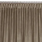 Curtain VILA color beige style classic dragon tape transparent 10 cm velvet 200x245 HOMEDE
