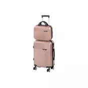 TraveLux Pro VI set kofer-torbi na kotače u ružičasto-zlatnoj boji