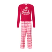 Juicy Couture Pižama HEIRESS rosé/živo rdeča/bela
