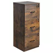 VEVOR Vertikalna omara za dokumente 3 predali 41x40x103 cm zaklepna shramba