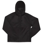 VJETROVKA S KAPULJAČOM ZIP UNISEX B&C # RESET LINED WINDBREAKER ČRNA L