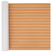 Prostirka za camce Prugasti Smeda i bijela 240 x 90 cm EVA