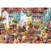 Trefl - Puzzle Premium Plus: Spring Bloom - Velikonočna trgovina s sladkarijami - 500 kosov