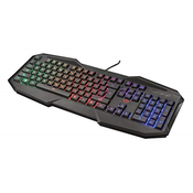 TRUST TRUST Gaming Gxt 830 -RW Avon Games - razsvetljava Rainbow Wave - 12 multimedijskih tipk - gaming tipkovnica, (21091159)