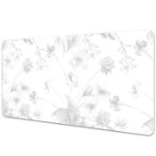 Decormat Podloga za pisalno mizo Gray flowers 120x60 cm