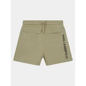 Karl Lagerfeld Kids Športne kratke hlače Z30025 D Zelena Regular Fit