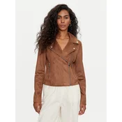 Vero Moda Jakna iz umetnega usnja Jose 10300938 Rjava Regular Fit