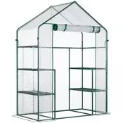 Homestar Toplotna rastlinjak za paradižnik prehodni 142x73x195 cm prozoren