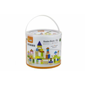 New Classic Toys Leseni bloki za otroke Viga City 75 kosov