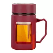 LIVEFY skodelica za kavo in čaj Linea 500 ml, rdeča