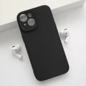 Maska za telefon 3D Camera za iPhone 15, Crna