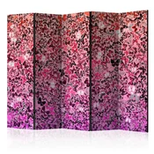 artgeist Paravan Pink Butterflies I, 5-Delni, Dvostranski