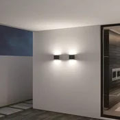 LED zunanja stenska svetilka CMD 9031, gor in dol - Sodobni - antracit, opal - Kovina