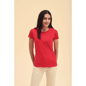 Iconic red Fruit of the Loom Womens T-shirt
