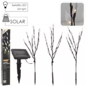 Garden Line SONČNA SVETILKA H 60 CM 3 VEJICE 60 LED TOPLA BELA *6094