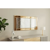 Hanah Home Ogledalo Bronzano-Belo