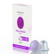 Aluminijaste kapsule za Nespresso® VELLUTATO Caffitaly visoke kakovosti 10 kosov
