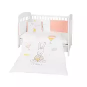 KikkaBoo posteljina sa ogradicom 6 pcs 60/120 Rabbits in Love ( KKB61076 )