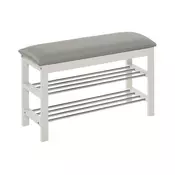 Ormaric za cipele 48x81 cm bela/siva