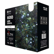 EMOS LED božićni lanac – jež, vanjski, 12m, hladno bijela, timer