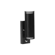 Kanlux 46203 - Vanjsko zidno reflektorsko svjetlo s senzorom RADILO 2xGU10/11W/230V IP44 crna