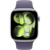 Apple Watch Series 11 42mm Silver Aluminum Case with Misty Violet Sport Band - S/M